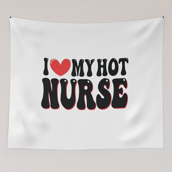 Item preview, I Love My Hot Nurse Wife I Heart My Girlfriend heart of Valentine's Day designed and sold by CoolCreative.