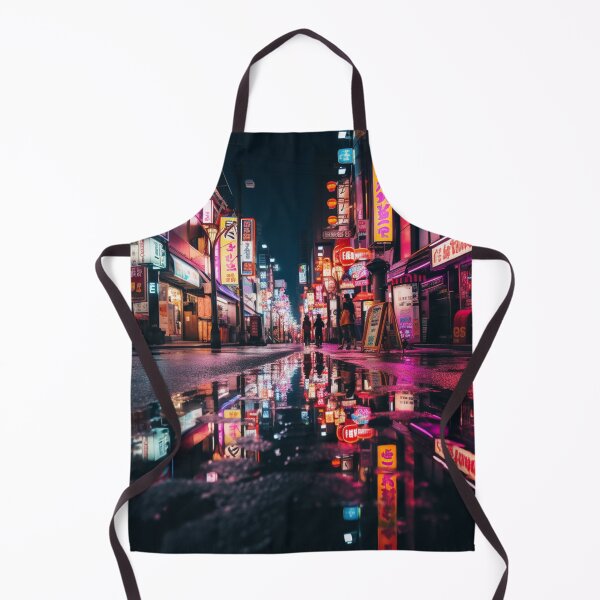 Item preview, Neon noir street reflecting in japan designed and sold by richardwooten.