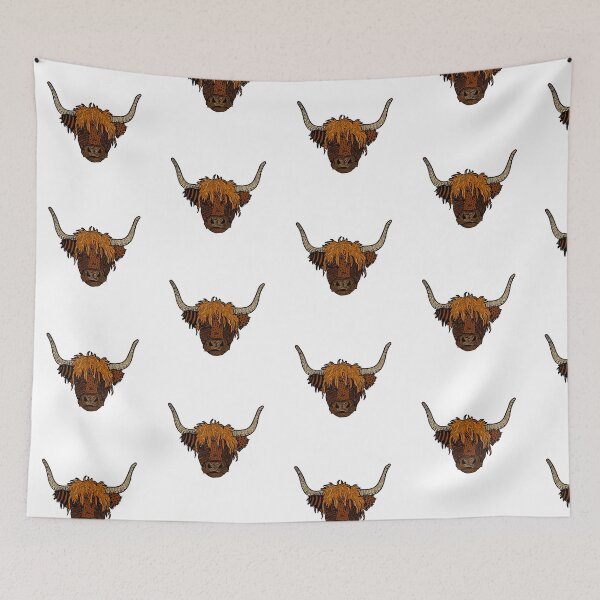 Item preview, Highland Cow Head designed and sold by PoppyPatternz.