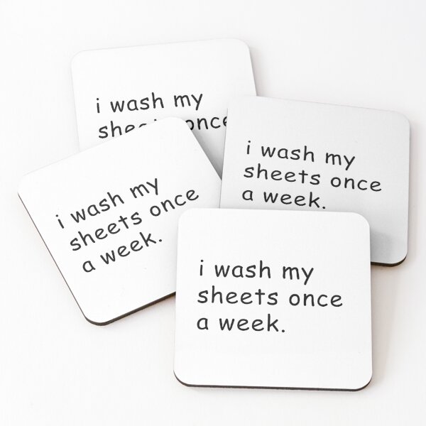 Item preview, I Wash My Sheets Once a Week White Lie Shirt designed and sold by geckodesign.