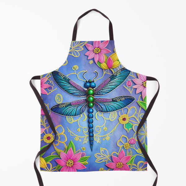Item preview, Floral and Blue Delicate Dragonfly designed and sold by purplesensation.