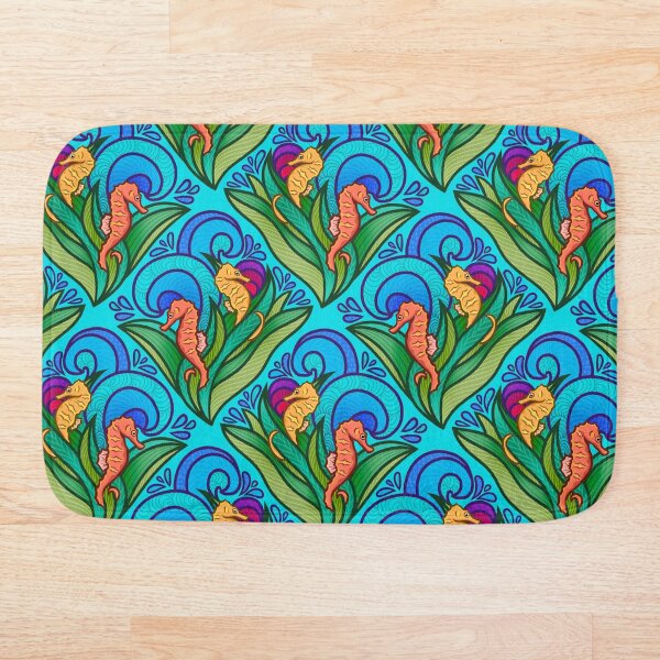 Item preview, Sweet Seahorses Blue  designed and sold by smoothfoxill.