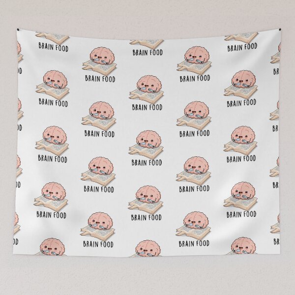 Item preview, Brain Food Funny Anatomy Puns  designed and sold by punnybone.