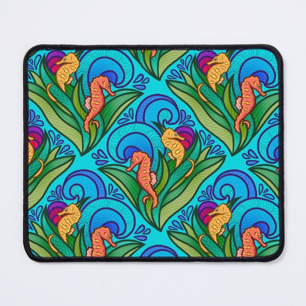 Item preview, Sweet Seahorses Blue  designed and sold by smoothfoxill.
