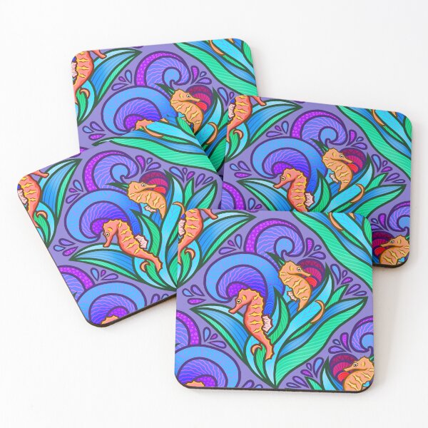 Item preview, Sweet Seahorses Purple designed and sold by smoothfoxill.