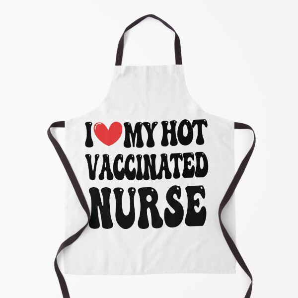 Item preview, I Love My Hot vaccinated Nurse Wife I Heart My Girlfriend heart of Valentine's Day designed and sold by CoolCreative.