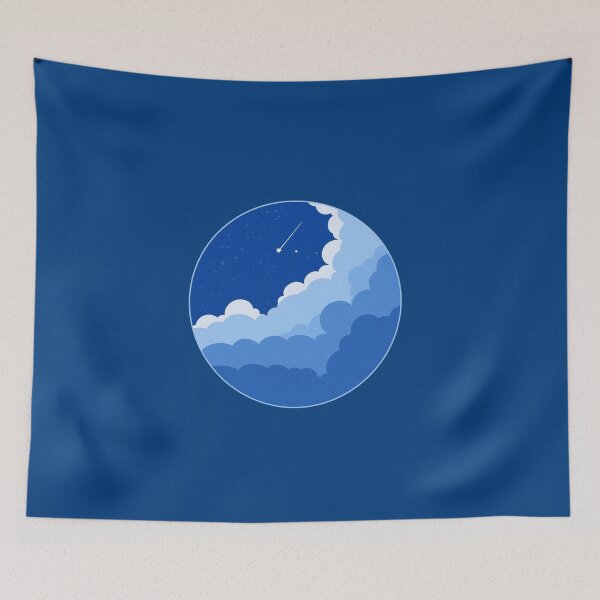 Aperçu de l'œuvre T-shirt Wish Upon a Star: ciel minimaliste avec étoile filante créée et vendue par AmbientPixels.