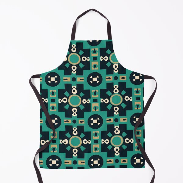 Item preview, Peruvian Green andean cross Chacana pattern designed and sold by khumpa.