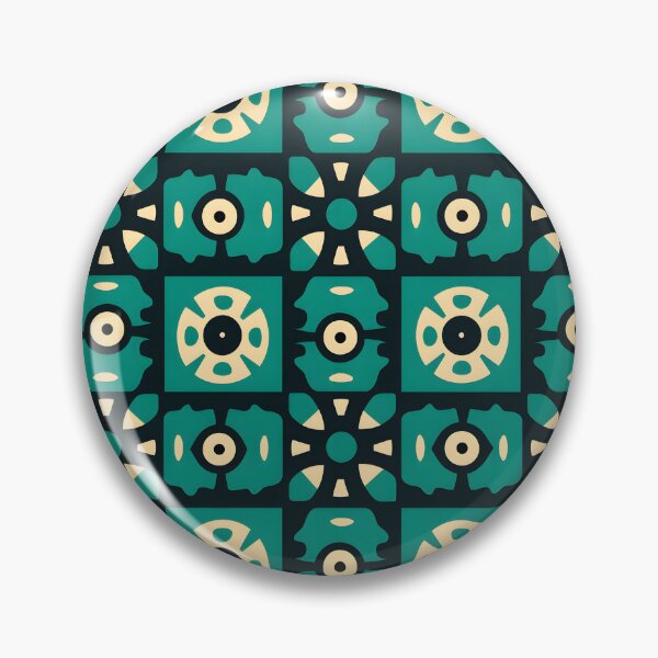 Item preview, Peruvian Green andean cross Chacana pattern designed and sold by khumpa.