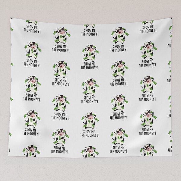 Item preview, Show Me The Mooney Funny Cow Puns  designed and sold by punnybone.