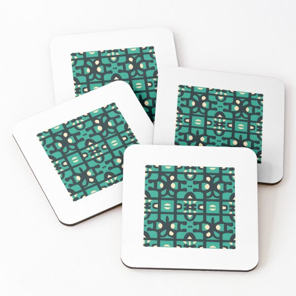 Item preview, Peruvian green forms pattern designed and sold by khumpa.