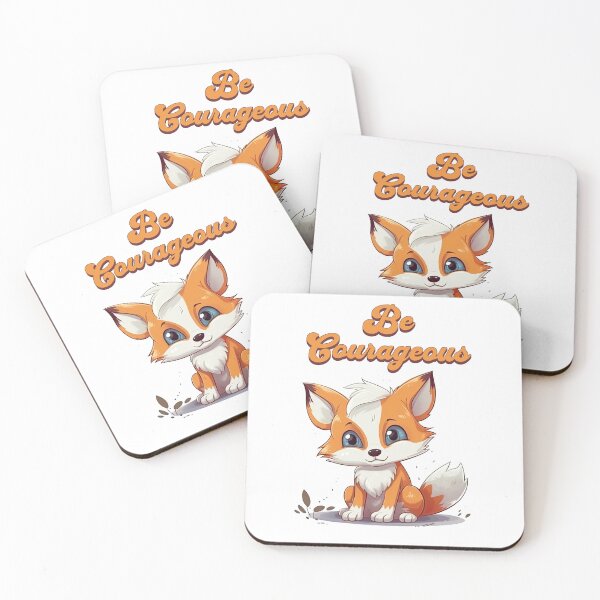 Item preview, Be Courageous Little Fox Nursery Print designed and sold by Dahlface Designs.