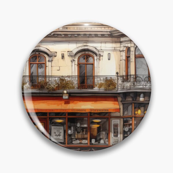 Item preview, Vintage-Inspired Cafe Illustration designed and sold by wooramsol.