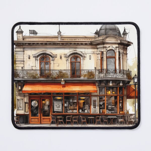 Item preview, Vintage-Inspired Cafe Illustration designed and sold by wooramsol.