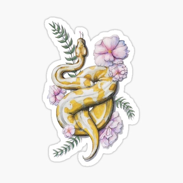 Item preview, yellow python designed and sold by Chia Wild Art.
