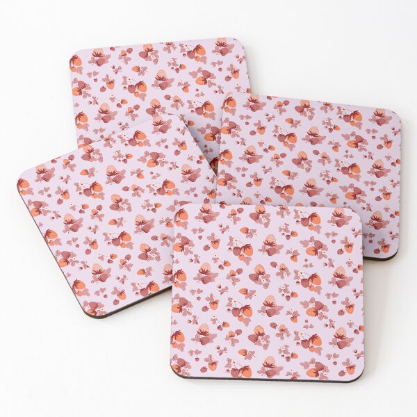 Item preview, Strawberries Field in Pastel Purple Pink Autumn designed and sold by Jean-Pham.