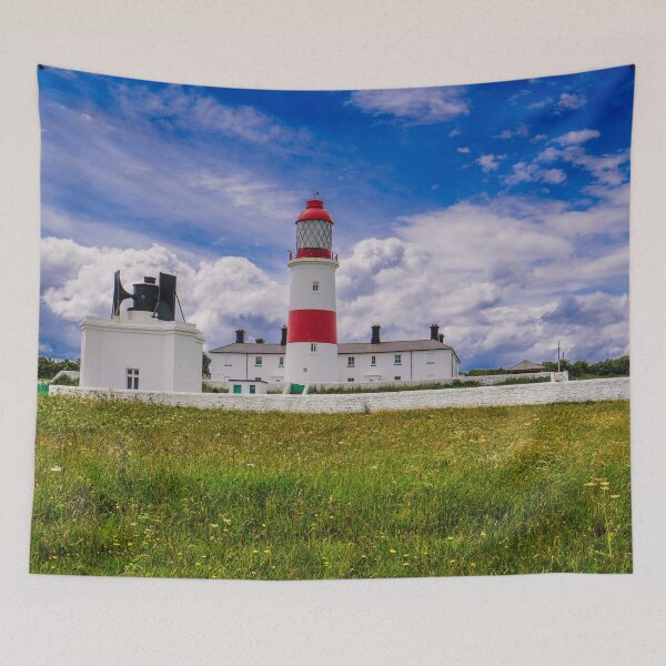Item preview, Sunlit Souter Lighthouse, Whitburn, Sunderland designed and sold by MichaelBShannon.