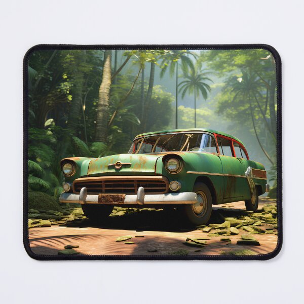 Item preview, Abandoned old car in the tropical forest, cinematic designed and sold by Gabi.Media.
