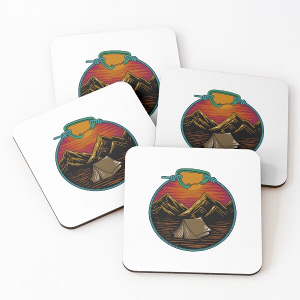 Item preview, sunset mountain camp, camping out, camping day designed and sold by quanlh.