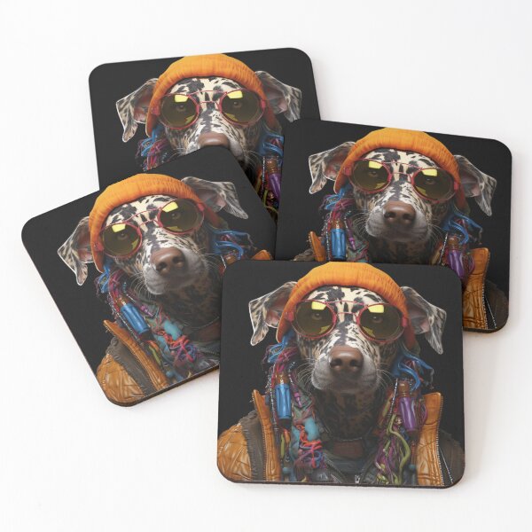 Item preview, The Cool Bad DOG : Portrait of an Anthropomorphic Dog designed and sold by AnubisArtUSA.
