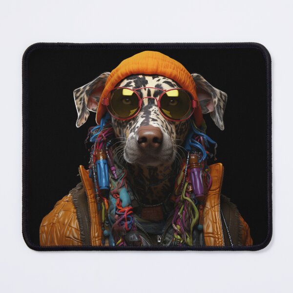 Item preview, The Cool Bad DOG : Portrait of an Anthropomorphic Dog designed and sold by AnubisArtUSA.