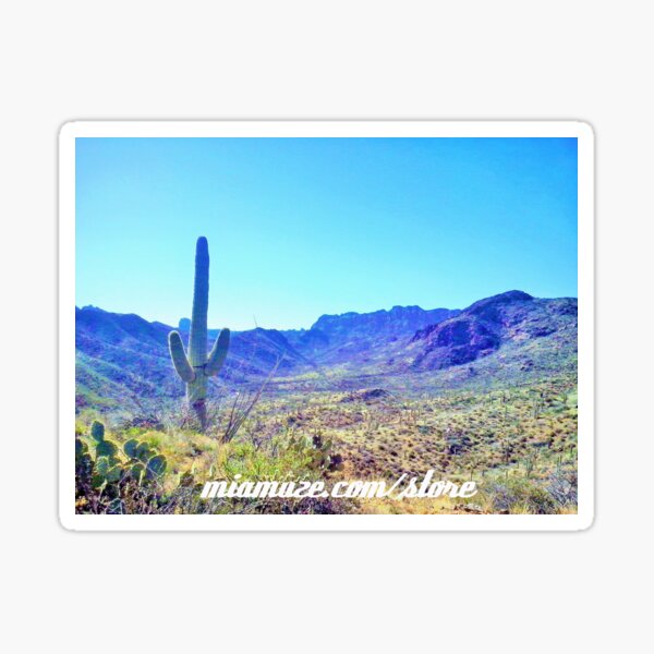 Superstition Mountains by Mia Muze Store Sticker
