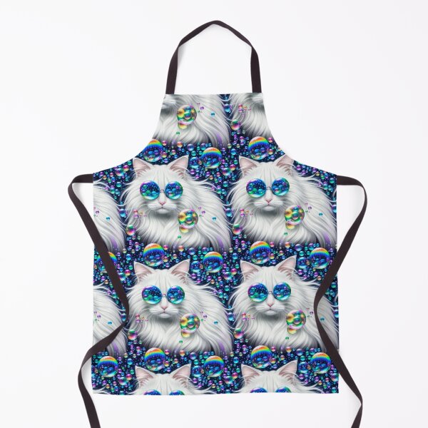 Item preview,  BUBBLY PERSIAN KITTY Psychedelic Rainbow Prisms reflect on Cool Cat Rockin some Shades designed and sold by BadassBazaar.