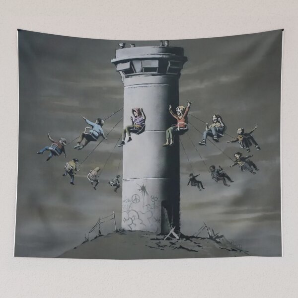 Item preview, Watchtower Stencil Street Art - Banksy designed and sold by cooperwaylon.