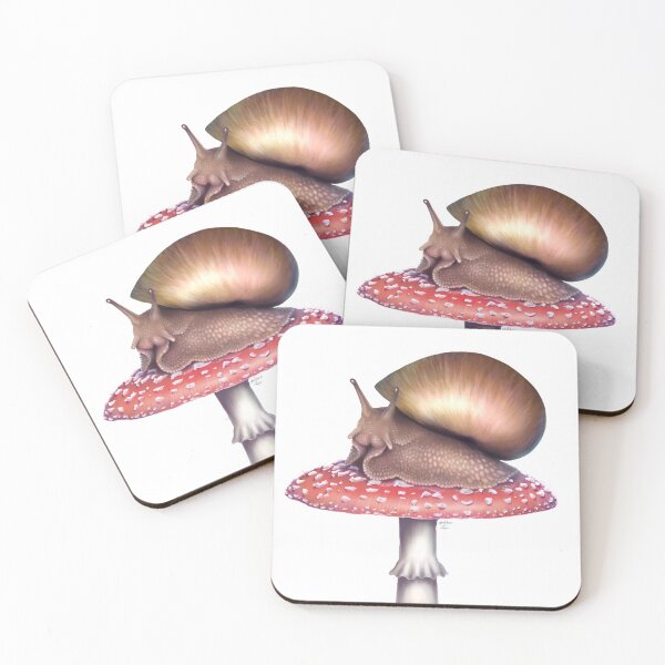Aperçu de l'œuvre Escargot sur un champignon créée et vendue par SketchesOfChaos.