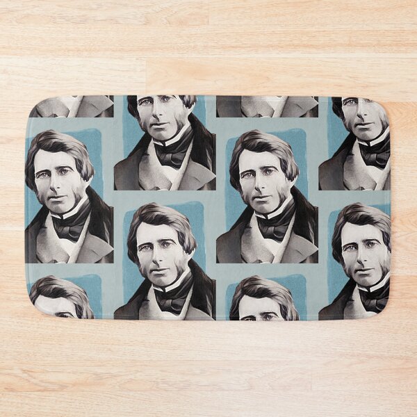 Item preview, English Writer John Ruskin - sapphire - illustration  designed and sold by Litstoy.