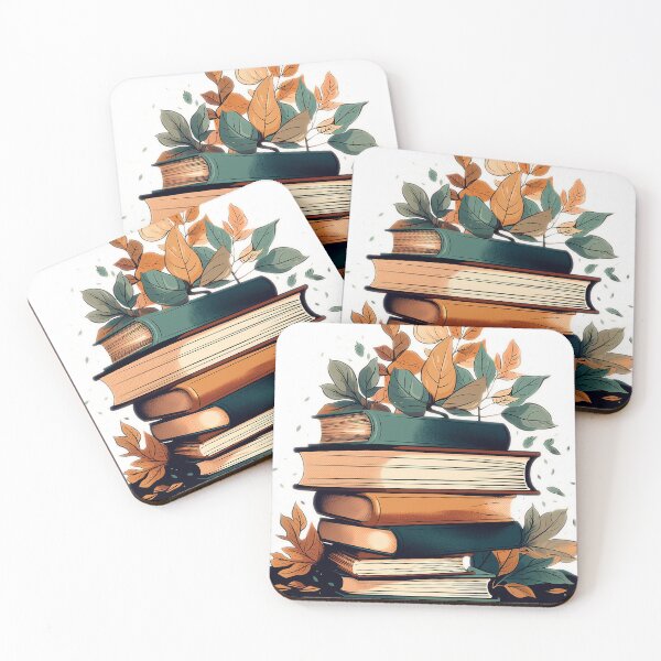 Item preview, Cute Aesthetic Books with leaves  designed and sold by bolukconset.