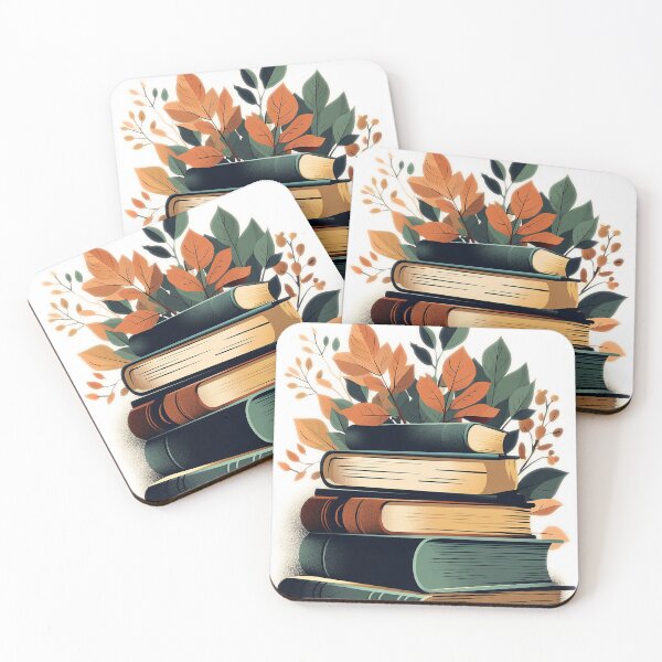 Item preview, Cute Aesthetic Books with leaves  designed and sold by bolukconset.