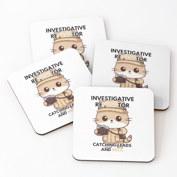 Item preview, Scoop Paws the Journalist (with text) designed and sold by PinotTeez.