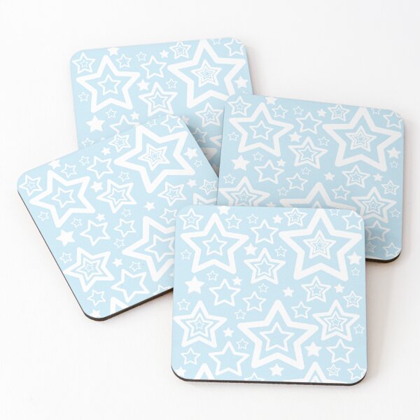 Item preview, star pattern (light blue) designed and sold by ipek x.