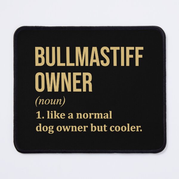 Item preview, Bullmastiff Dog Owner Definition in Gold designed and sold by XCIV.