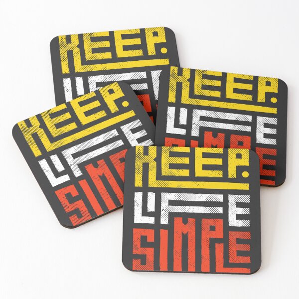 Item preview, Keep Life Simple Typography (Light Colored) designed and sold by Noxartech23.