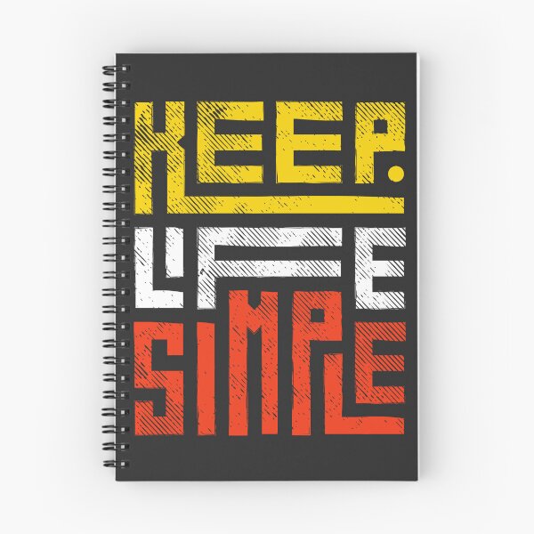 Item preview, Keep Life Simple Typography (Light Colored) designed and sold by Noxartech23.