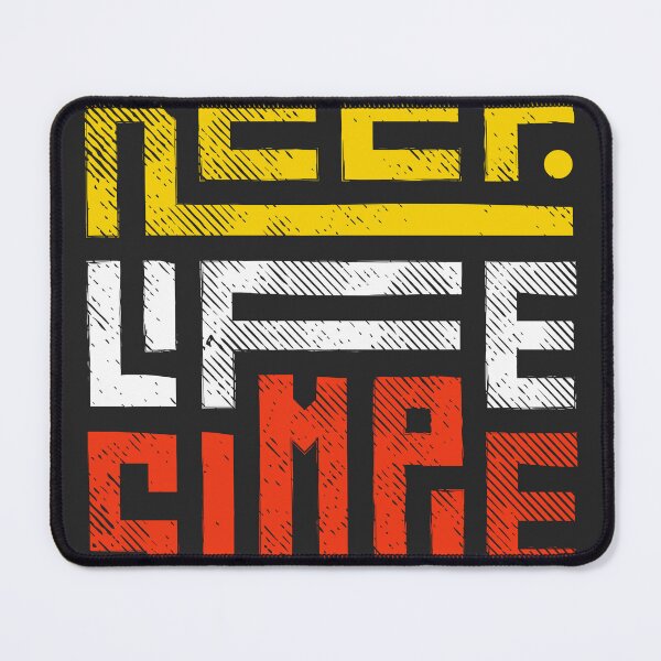 Item preview, Keep Life Simple Typography (Light Colored) designed and sold by Noxartech23.