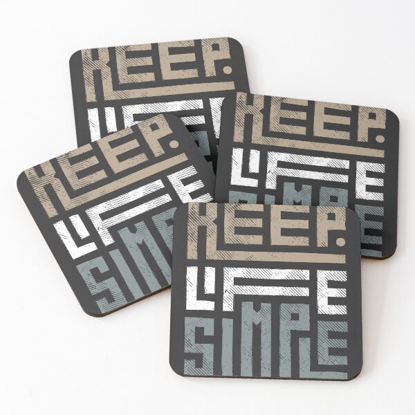 Item preview, Keep it Simple Typography (Dark) designed and sold by Noxartech23.