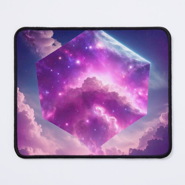 Item preview, Pink crystal in space with clouds designed and sold by ArtyBuys.