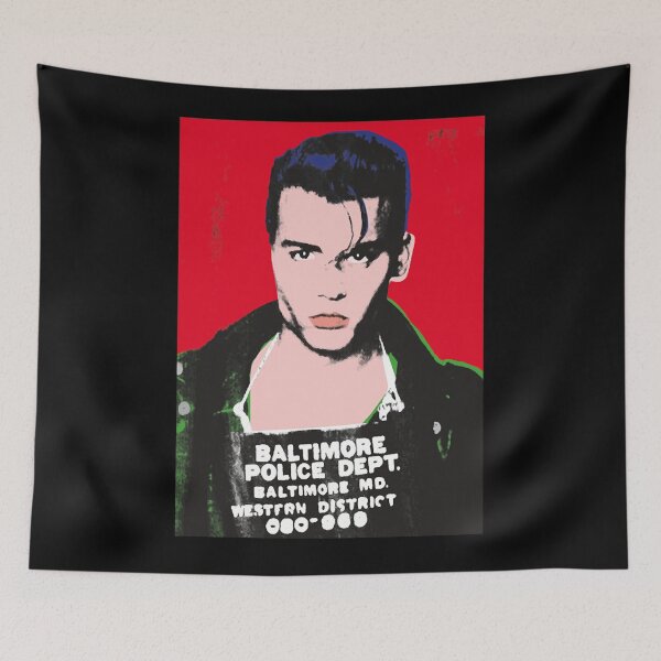 Item preview, Jóhnný Dépp Cry Baby Mugshot PopArt designed and sold by PlatyConrad81.