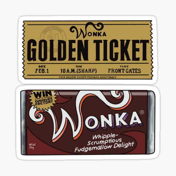 Wonka Chocolate Bar Golden Ticket Gifts & Merchandise for Sale