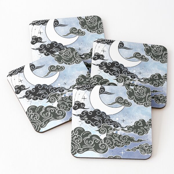Item preview, Moon in the Night Sky designed and sold by Printsalotl.