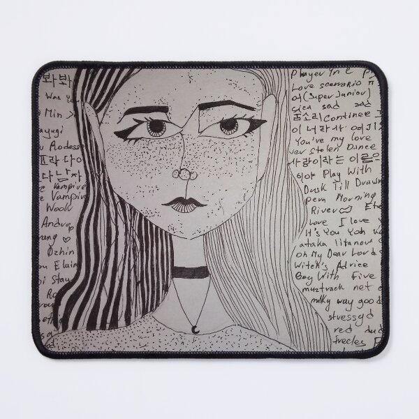 Item preview, portrait with one line designed and sold by DonnaBlankaArt.