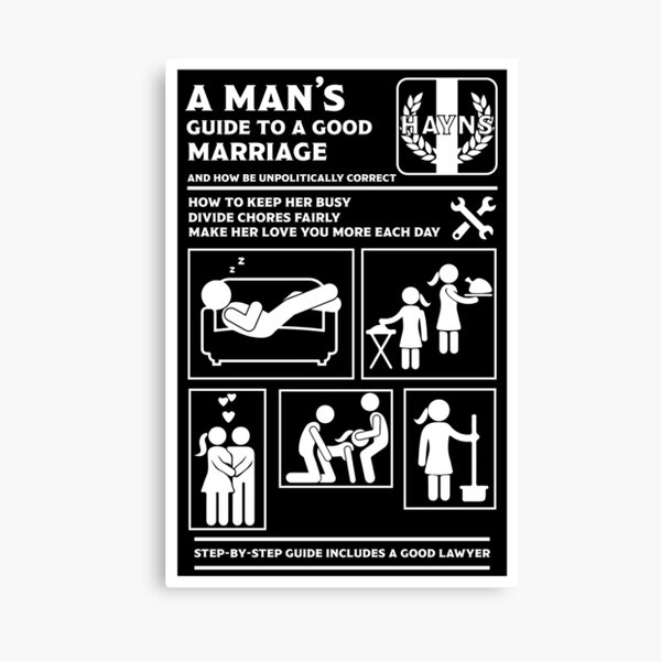 Item preview,  A Man's Guide To Marriage designed and sold by happygiftideas.