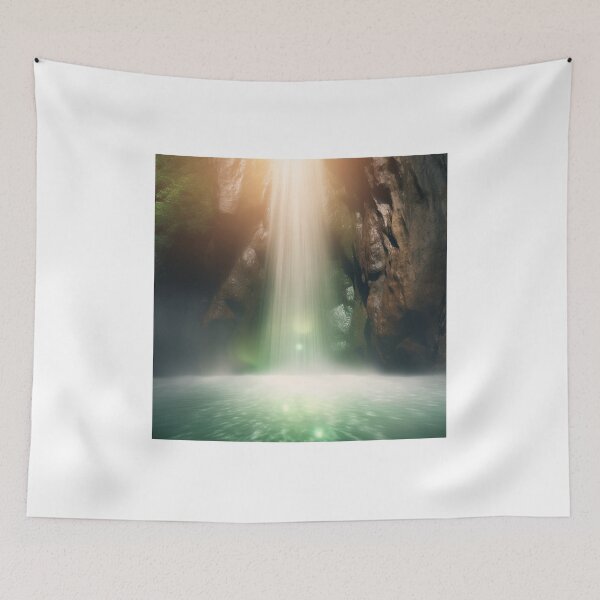 Item preview, waterfall inside cave designed and sold by EdicionesJML.