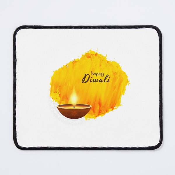 Item preview, Yellow water color diwali, diwali candle designed and sold by TirrellColister.
