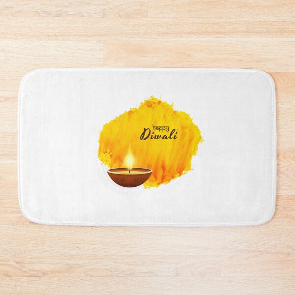 Item preview, Yellow water color diwali, diwali candle designed and sold by TirrellColister.