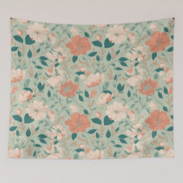 Item preview, Regal Elegance: A Cool and Royal Floral Pattern designed and sold by kn-clothing.