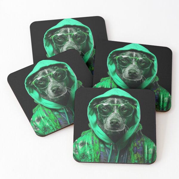Item preview, The Cool Bad DOG : Portrait of an Anthropomorphic Dog designed and sold by AnubisArtUSA.